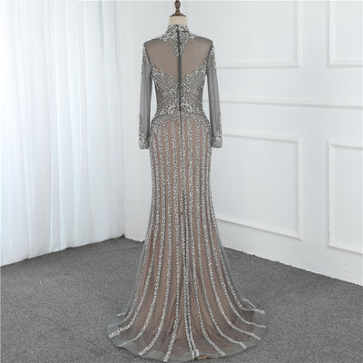 Vestido Fishtail Ajustado de Manga Larga - Image 4