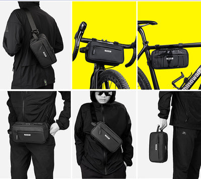 Bolsa Frontal para Bicicleta Impermeable - Bolsa Triangular para Cuadro - Image 15