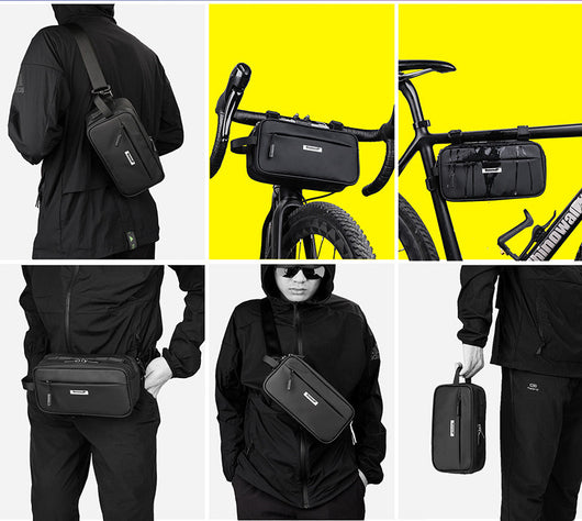 Bolsa Frontal para Bicicleta Impermeable - Bolsa Triangular para Cuadro - Image 3