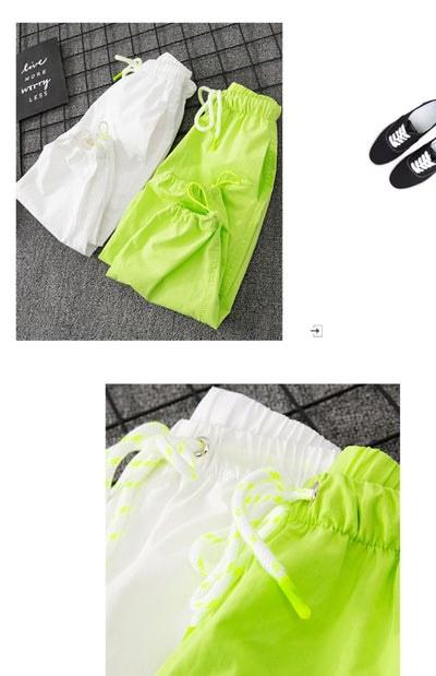 Pantalones Deportivos Niños y Niñas Estilo Coreano Cintura Alta Sueltos - Image 9