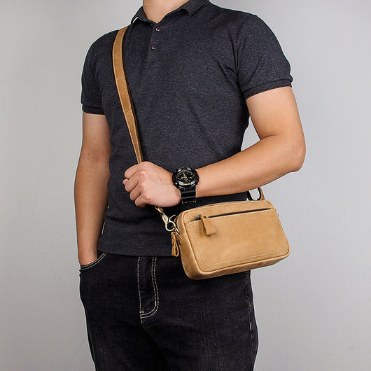 Cartera Clutch para Hombre Cuero Vintage Crazy Horse - Image 9