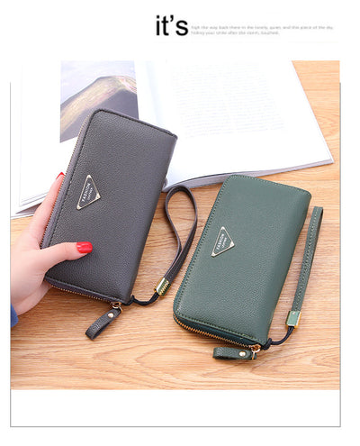 Billetera Casual de Gran Capacidad con Patrón Lichi para Mujer - Image 10