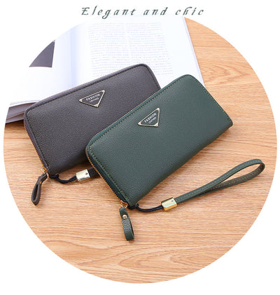 Billetera Casual de Gran Capacidad con Patrón Lichi para Mujer - Image 7