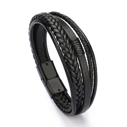 Pulsera de Cuero Genuino Clásica para Hombre - Precio Mayorista - Image 6