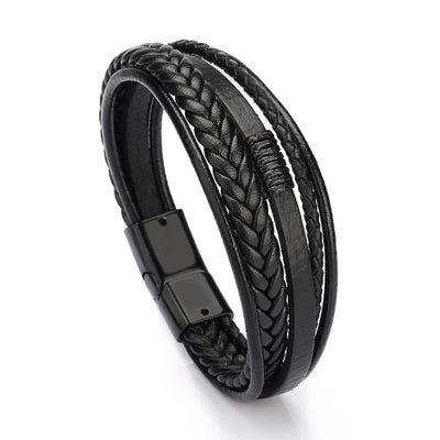 Pulsera de Cuero Genuino Clásica para Hombre - Precio Mayorista
