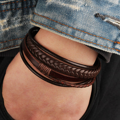 Pulsera de Cuero Genuino Clásica para Hombre - Precio Mayorista - Image 5