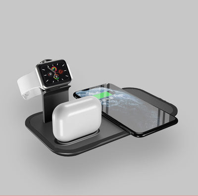 Cargador Inalámbrico Triple para Celular, Auriculares y Reloj Inteligente - Image 11