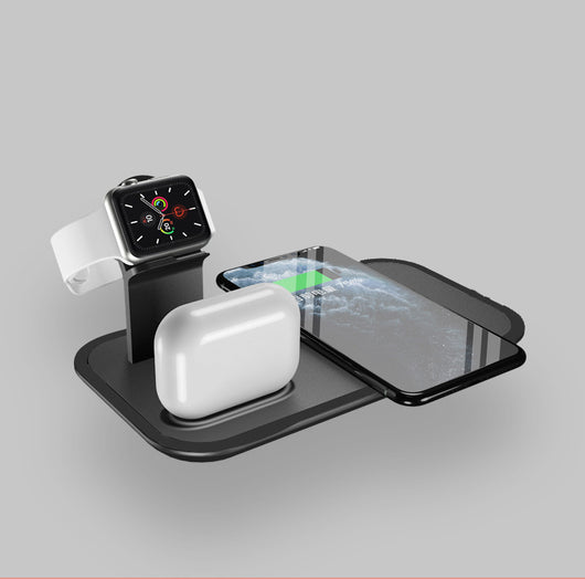 Cargador Inalámbrico Triple para Celular, Auriculares y Reloj Inteligente - Image 11