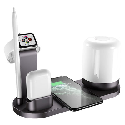 Cargador Inalámbrico Triple para Celular, Auriculares y Reloj Inteligente - Image 14