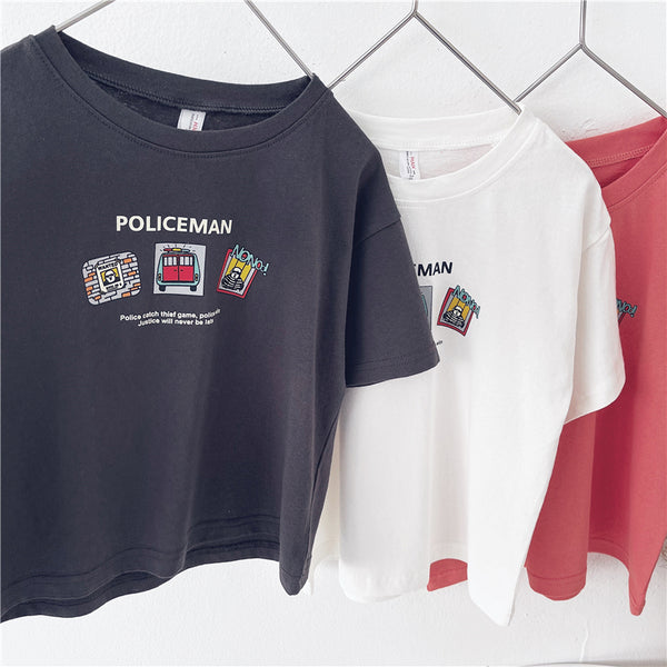 Playera Infantil Estampado de Dibujos Animados