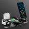 Cargador Inalámbrico Triple para Celular, Auriculares y Reloj Inteligente