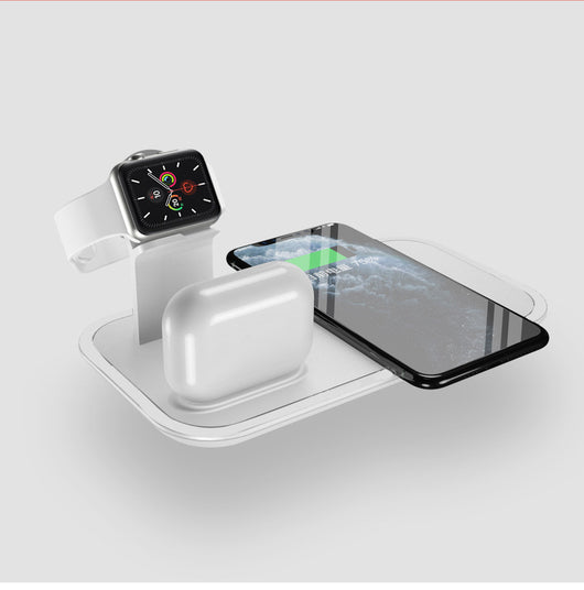Cargador Inalámbrico Triple para Celular, Auriculares y Reloj Inteligente - Image 8