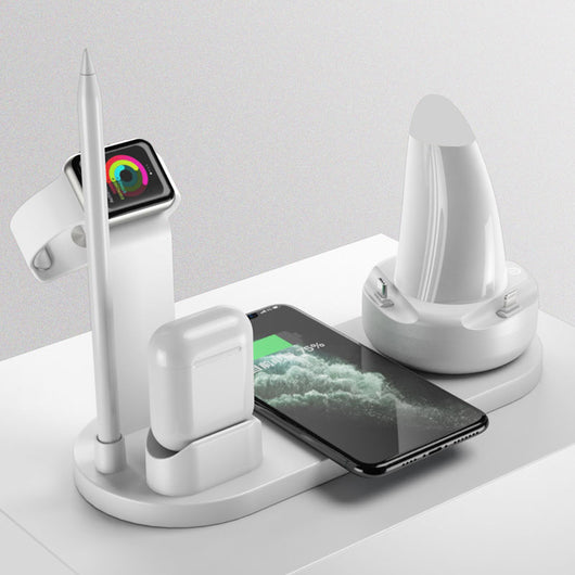 Cargador Inalámbrico Triple para Celular, Auriculares y Reloj Inteligente - Image 6