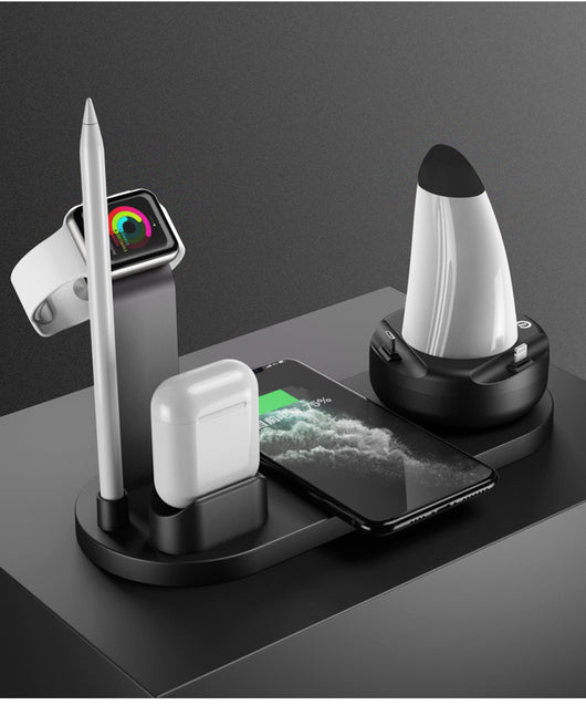 Cargador Inalámbrico Triple para Celular, Auriculares y Reloj Inteligente - Image 5