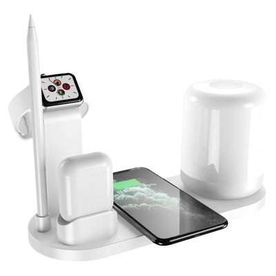 Cargador Inalámbrico Triple para Celular, Auriculares y Reloj Inteligente - Image 4