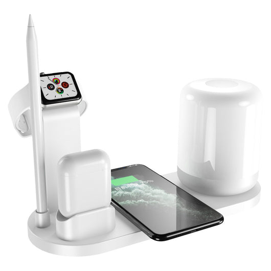 Cargador Inalámbrico Triple para Celular, Auriculares y Reloj Inteligente - Image 4