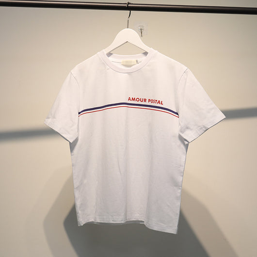 Camiseta de Algodón Estilo Náutico Retro Francés con Letras - Image 4