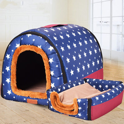 Casa Portátil para Perros Grandes - Caseta Cilíndrica Desmontable y Lavable - Image 11