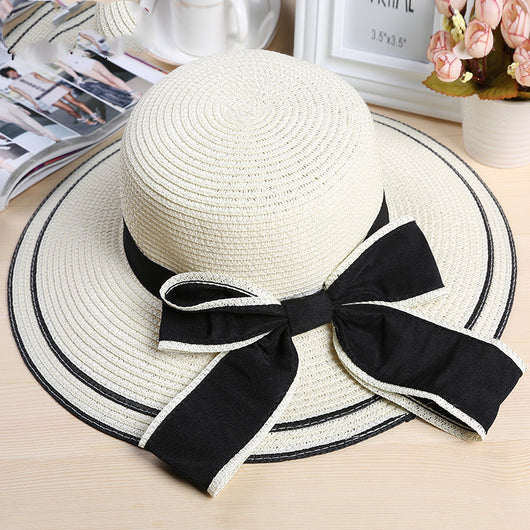 Sombrero de Playa con Ala Ancha Protección Solar para Mujer - Image 7