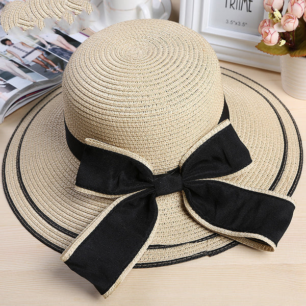 Sombrero de Playa con Ala Ancha Protección Solar para Mujer