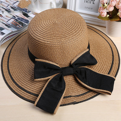 Sombrero de Playa con Ala Ancha Protección Solar para Mujer - Image 3