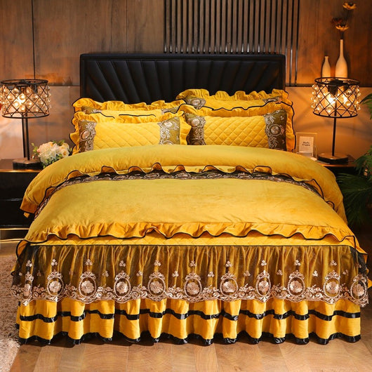 Juego de Cama Completo con Volante Decorativo y Fundas de Almohada - Image 5