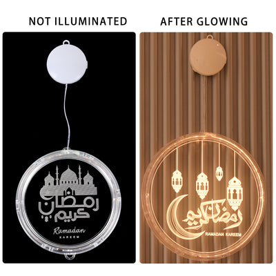 Cortina LED Eid Mubarak Luna y Estrella - Guirnalda Navideña Decorativa - Image 19