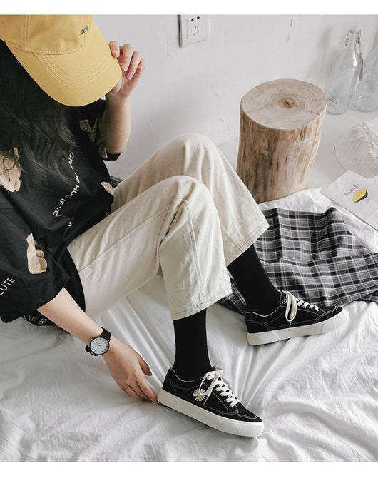 Zapatillas de Lona Blancas para Mujer - Estilo Margarita Primavera - Image 9