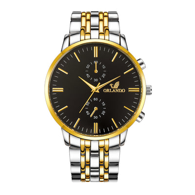 Reloj de Negocios para Hombre con Banda de Acero Aleado - Elegancia Profesional