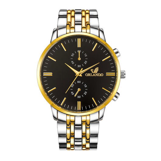 Reloj de Negocios para Hombre con Banda de Acero Aleado - Elegancia Profesional