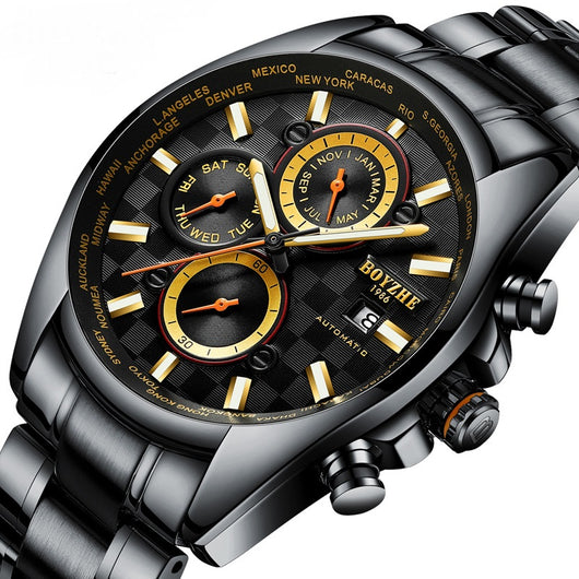 Reloj Mecánico Automático Luminoso Impermeable para Hombre de Negocios - Image 10