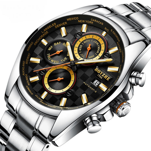 Reloj Mecánico Automático Luminoso Impermeable para Hombre de Negocios - Image 7