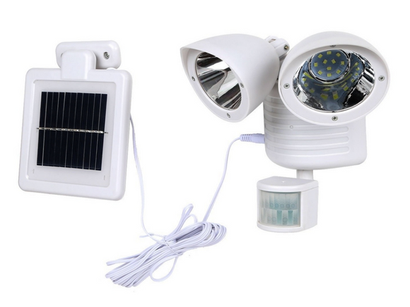 Luminaria Solar Dual con Sensor de Movimiento - Impermeable para Exteriores