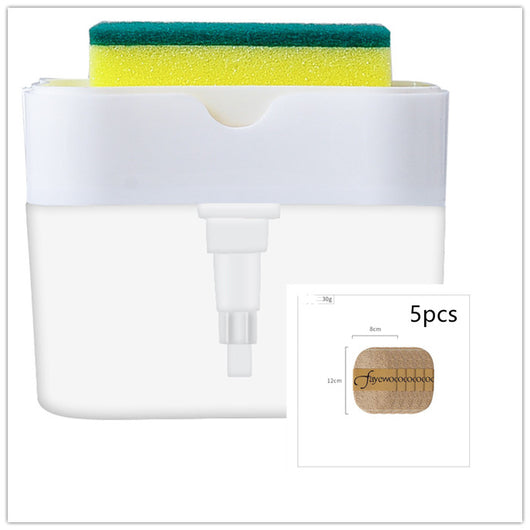 Dispensador de Jabón 2 en 1 con Caddy para Esponja - Dosificación Automática - Image 10