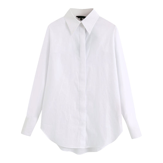 Camisa Blanca de Algodón Puro con Corte Clásico - Image 10