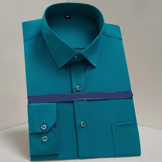 Camisa de Trabajo Mercerizada con Elastano para Hombre - Image 11