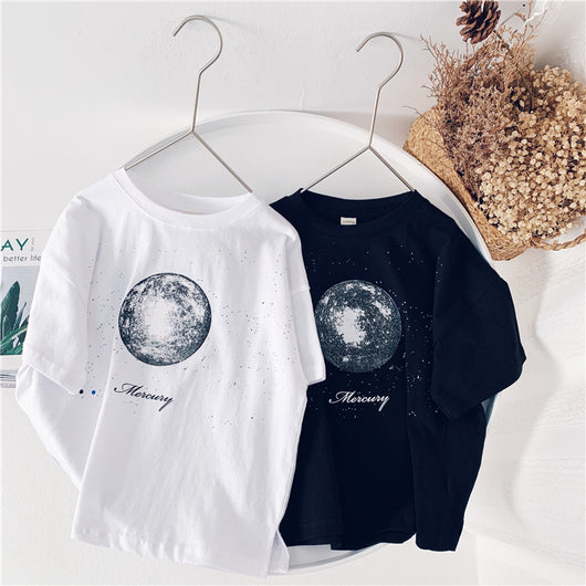 Playera de Manga Corta Infantil con Estampado Coreano - Ropa de Verano para Niños y Niñas - Image 5
