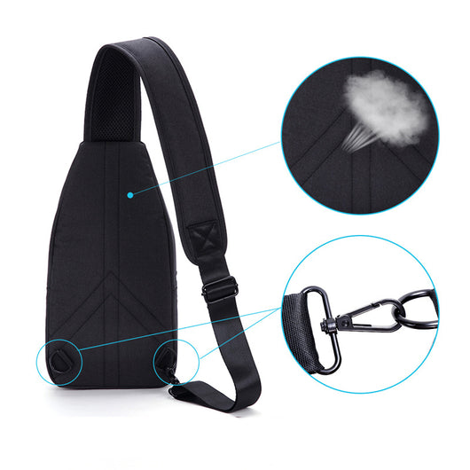 Mochila Pecho Deportiva para Hombre con Compartimento iPad y Compatibilidad Apple - Image 5