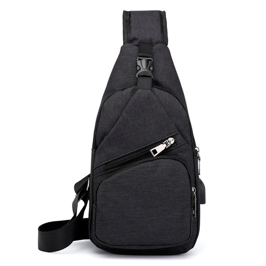 Mochila Bandolera Hombre Canvas con Carga USB - Bolsa Crossbody Deportiva - Image 16