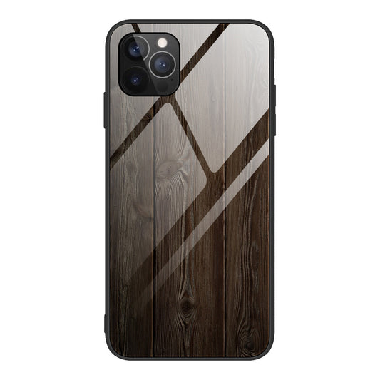 Funda Protectora de Vidrio con Textura de Madera Anti Caídas