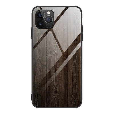 Funda Protectora de Vidrio con Textura de Madera Anti Caídas