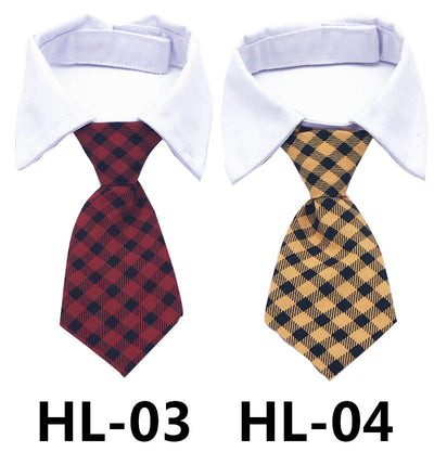 Corbata Estampada para Mascotas - Accesorios Perros y Gatos con Diseños a Rayas y Cuadros - Image 13