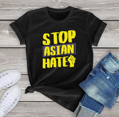 Playera Unisex Contra el Odio en Asia - Image 3
