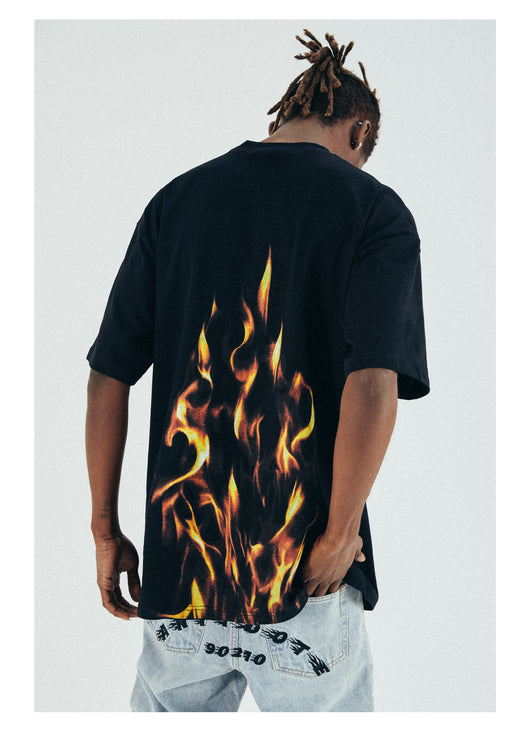 Playera Fire Cuello Redondo Manga Corta para Hombre - Image 13
