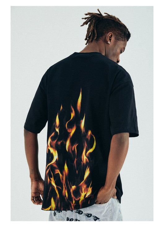Playera Fire Cuello Redondo Manga Corta para Hombre - Image 7