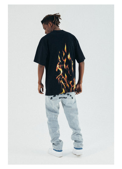 Playera Fire Cuello Redondo Manga Corta para Hombre - Image 6