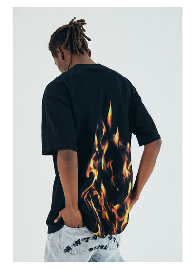 Playera Fire Cuello Redondo Manga Corta para Hombre - Image 9