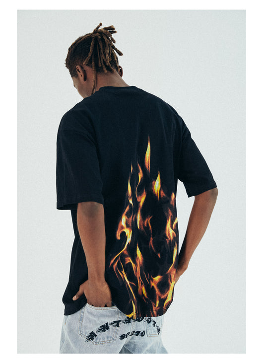 Playera Fire Cuello Redondo Manga Corta para Hombre - Image 9