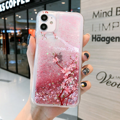 Funda Suave con Arenas Movedizas Líquidas y Flor de Durazno
