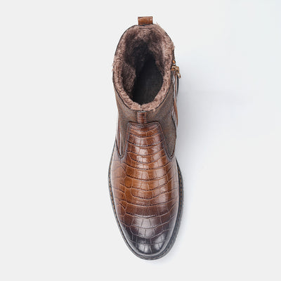 Botas de Cuero Cálidas para Hombre Talla Grande - Calzado Invernal Premium - Image 2